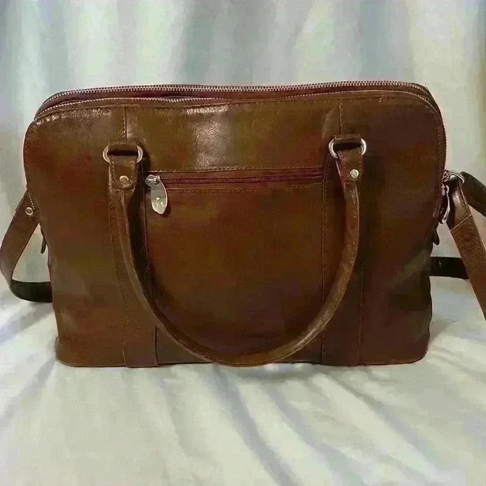 Ashwood Gina Genuine Leather Bag Tan - Picture 8 of 16